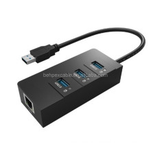 Hot Plug USB-C to RJ45 3.0 USB Port Power Powerline Adapter Hub